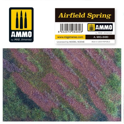 AIRFIELD MAT - SPRING ( 24.50X24.50 CM ) - AMMO MIG 8480